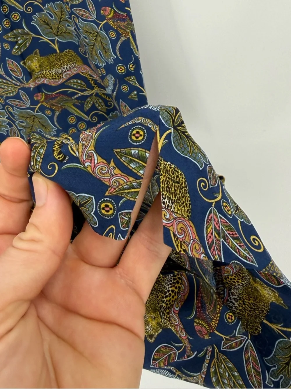 ✦NWT J.Crew 100% Silk Full-Length Easy Pant | Botanical Cheetah Print | 12
